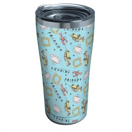 

TERVIS TUMBLER CO 1PK Tervis Friends All Over Pattern 20 oz. Blue Stainless Steel Insulated Tumbler With Slider Lid