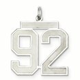 thumbnail image 1 of 925 Sterling Silver Number 92 Necklace Pendant Charm Charms, 1 of 6