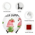 thumbnail image 4 of Salouo Hello Summer Gnome Pattern Bone China Decorative Plate,Holiday Decor Decorative Ceramic Plates with Stand Elegant Home DéCor for Hallway/Living Room/Bedroom-7in, 4 of 6