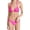Hot Pink, variant on Women's Isla Triangle Bikini Top - Back Tie Closure, Removable Padding, Women's Swimsuit Top (Hot Pink, D)