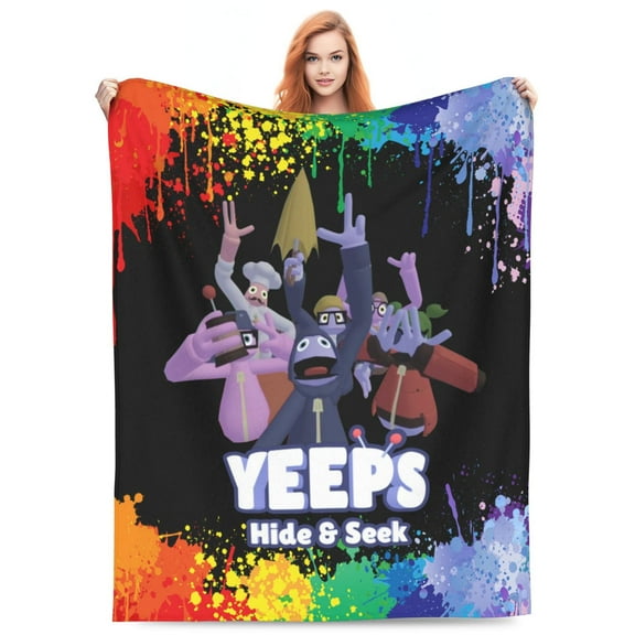 Yeep-s Hide and See Blankets Lightweight Throw Blanket Soft Fleece Blanket Birthday Sofa Bedding Blanket For All Season 40"x30"