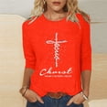 thumbnail image 1 of Daisyyozoid Nouvelles Arrivées Hauts pour Femmes Joyeuses Pâques Col Rond Manches Longues, 1 of 5