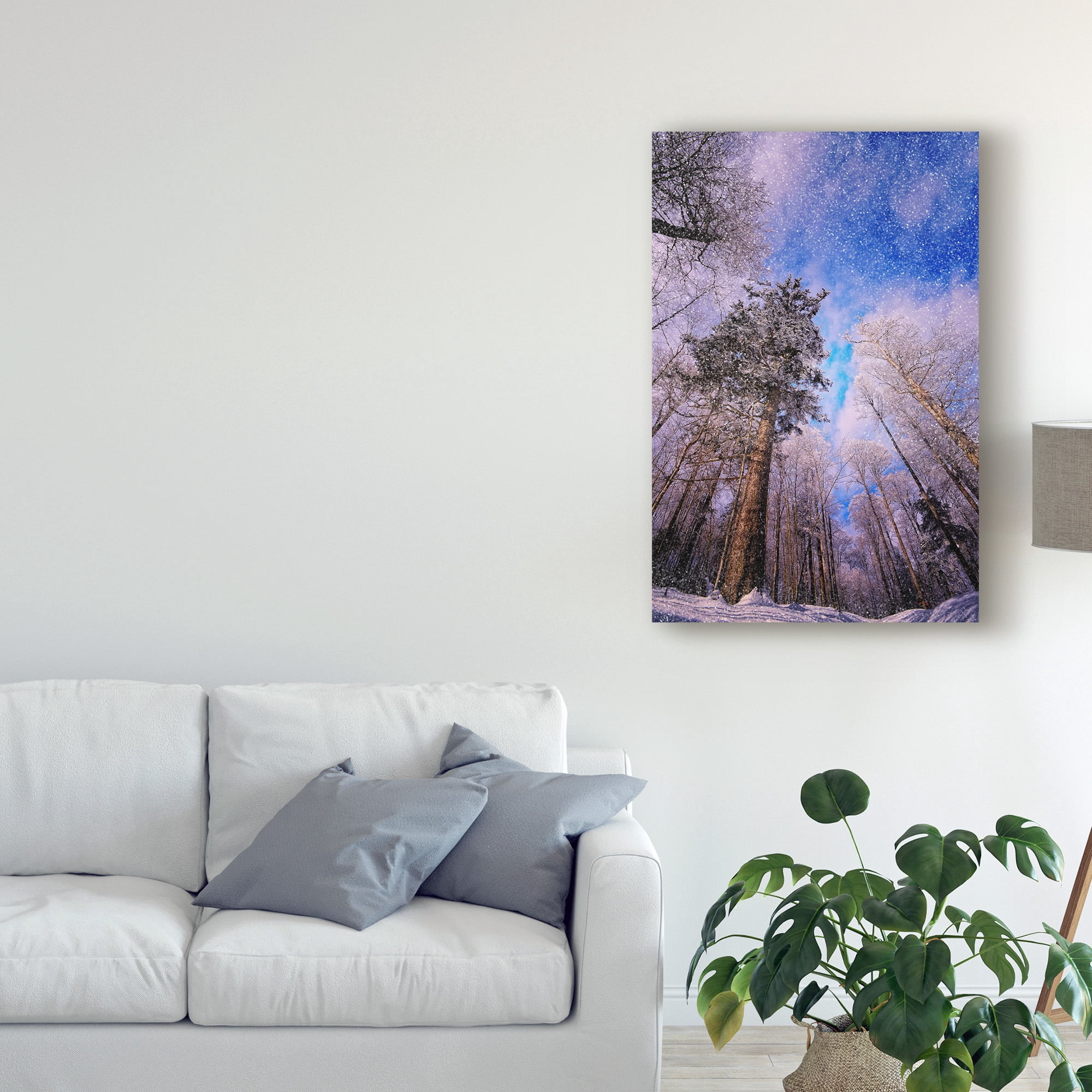 Trademark Fine Art 'Let It Snow Trees' Canvas Art by Philippe Sainte-Laudy