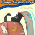 thumbnail image 5 of Cat and Potted Plant Coral Pattern 17" School Backpacks for Teens,Waterproof Oxford Fabric,S-Shape Padded Straps for School,Travel,Hiking,Camping, 5 of 6
