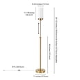 thumbnail image 4 of Evelyn&Zoe Frieda 66" Industrial Metal Floor Lamp with White Milk Cylinder Glass Shade, 4 of 6
