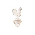 thumbnail image 2 of Handcrafted Model Ships K-1458-W Whitewashed Cast Iron Rooster Bottle Opener 6&Quot;, 2 of 2