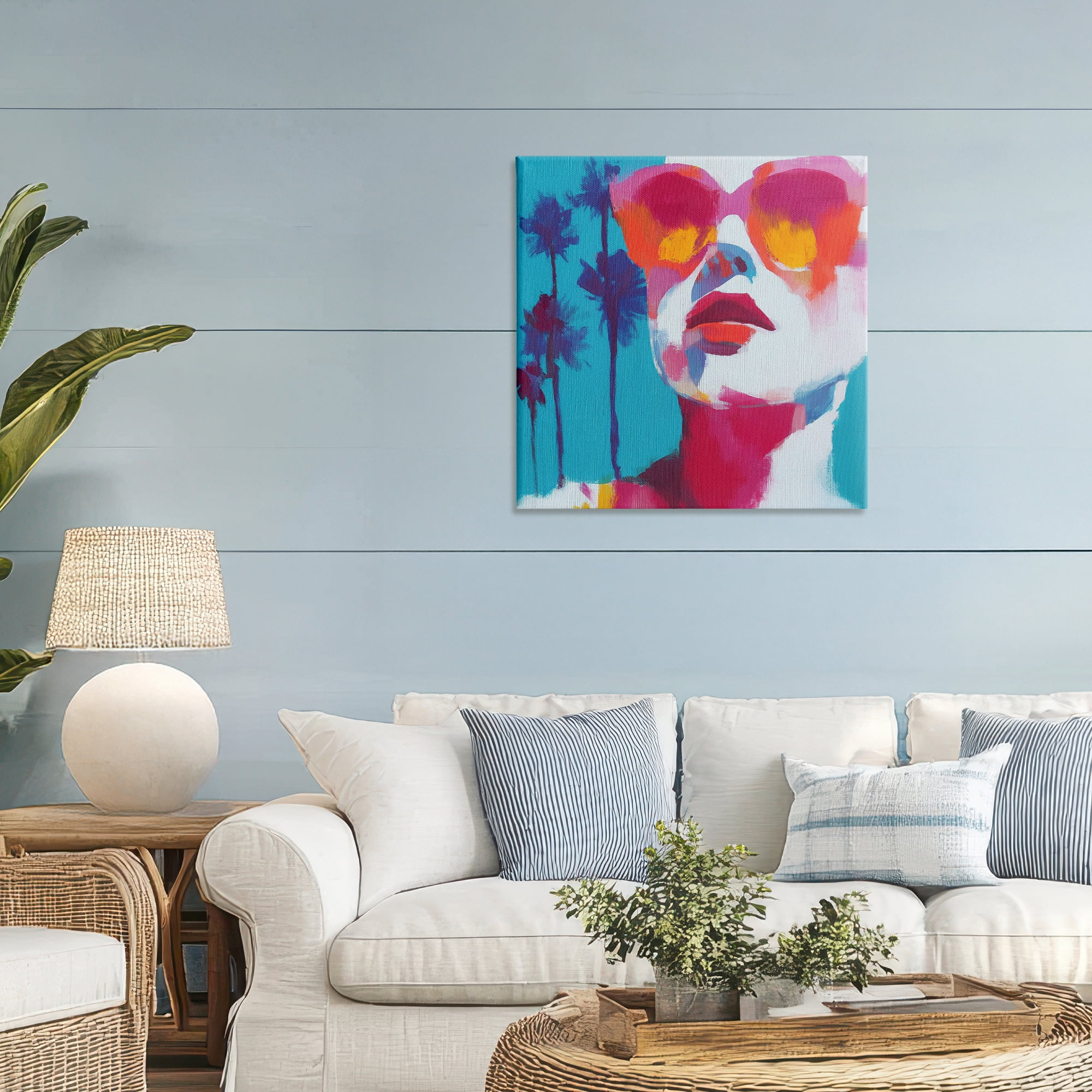 Stupell Industries Expressive Palm Tree Gaze Canvas Wall Art, design by Chromatic Storm Studio