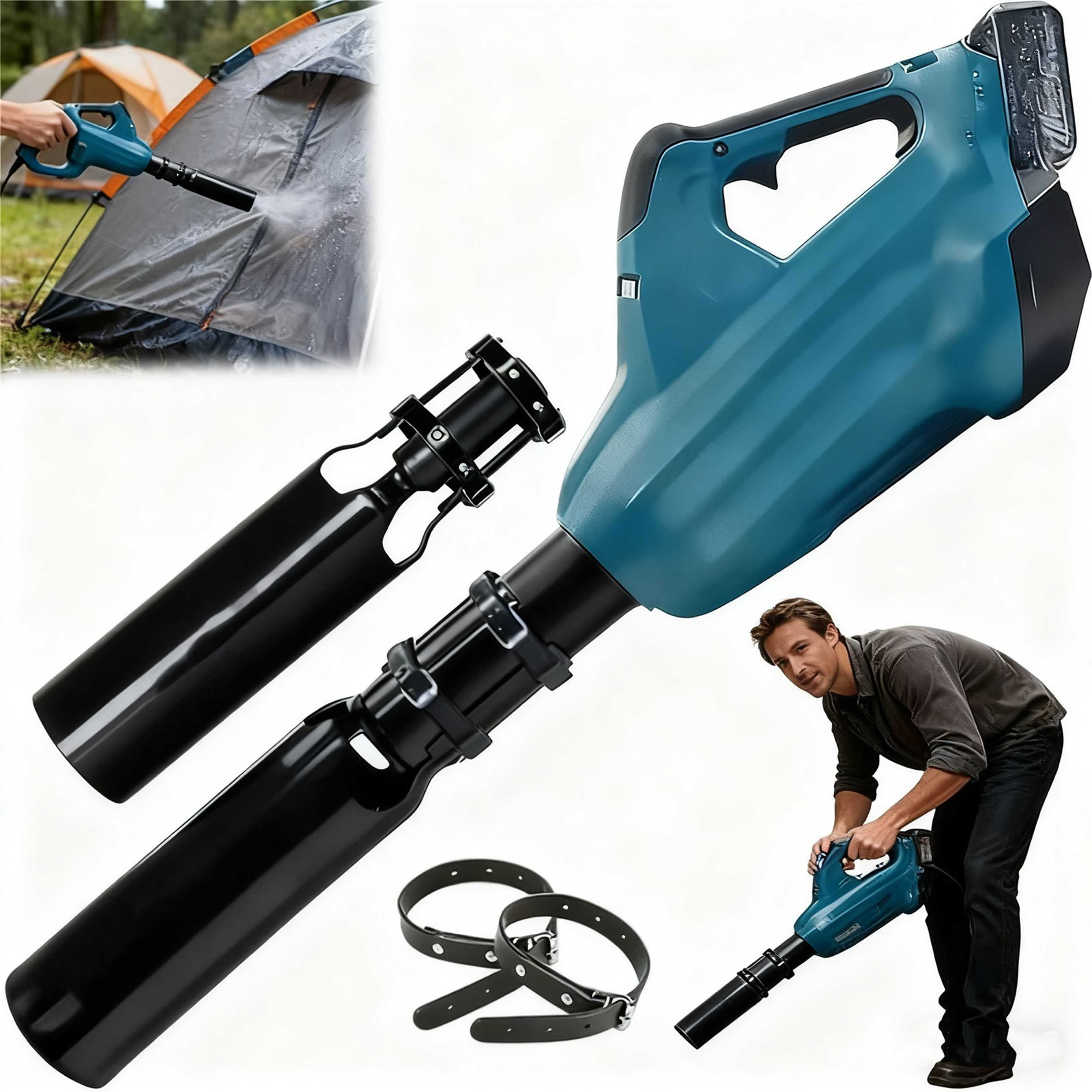 Buse Amplificatrice De Flux D'air Pour Souffleur De Feuilles - Accessoire Universel Qui Double La Puissance, Pour Dégager Neige Et Débris