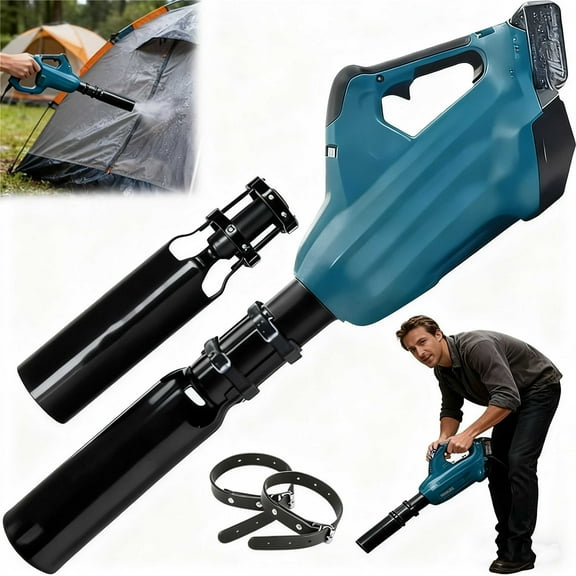 Leaf Blower Air Booster Air Flow Booster for Blower, Turbo Nozzle Extension Boosts Speed & Power Easy to Install Airflow Accelerator Fits 2–4 Inch Nozzles