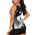 thumbnail image 3 of Daiia Yin And Yang Printed Womens Workout Tops for Women Quick-dry Tank Tops Mesh Yoga Shirts Athletic Running Tank Tops Sleeveless Gym Clothes-X-Large, 3 of 7