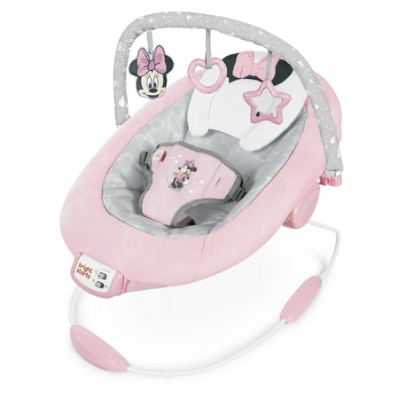 Bright Starts Disney Baby Minnie Mouse Rosy Skies Vibrating Baby Bouncer