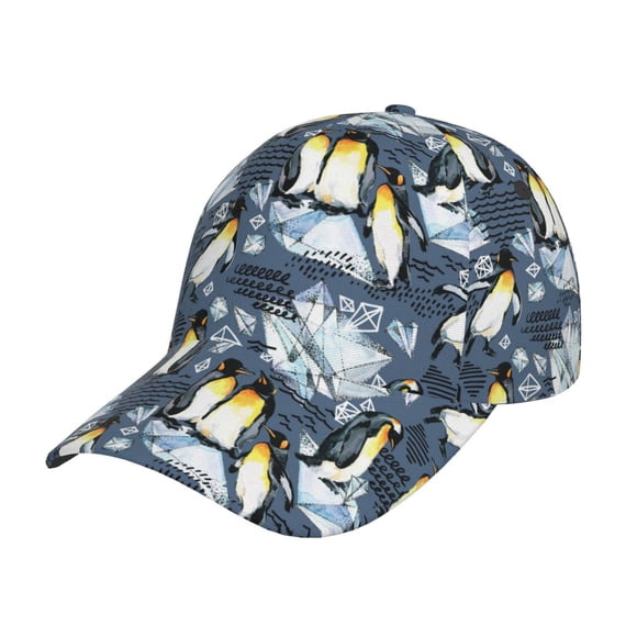 Balery Penguin Arctic Adventure Gorra de béisbol de tamaño ajustable para correr, entrenar y actividades al aire libre. Gorra de papá para todas las estaciones.
