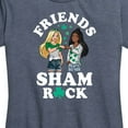 thumbnail image 3 of Barbie - St. Patrick's Day Friends Sham Rock - Women's Short Sleeve Graphic T-Shirt, 3 of 5