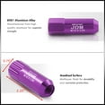 thumbnail image 2 of AJP Distributors Universal JDM Sport M12X1.25mm Thread Pitch 20 Piece VIP Extended Hexagonal Aluminum Open End Wheels Rims Tuner Locking Type Lug Nuts Key Set Kit Anodized Purple, 2 of 4
