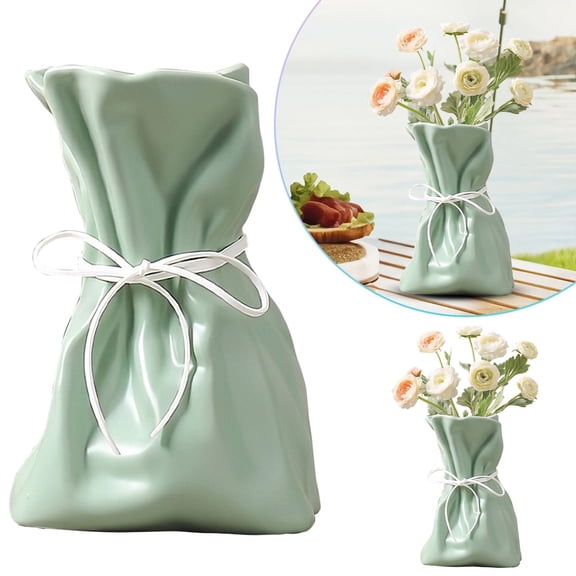 Charming Home Decoration Piece, Resin Vase Irregular Modern Decorative Vase Paper, Vase Ornament, Flower Pot Decor.
