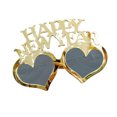 thumbnail image 3 of KAKOWELY Gafas de fiesta de Año Nuevo con forma de diamante, gafas de FELIZ AÑO NUEVO, artículos divertidos para fiestas, gafas novedosas para la fiesta de Nochevieja (doradas), 3 of 5