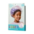 thumbnail image 5 of KISS Colors & Care Kids High Quality Satin Wide Band Bonnet – Tie Dye Pink Purple, 5 of 5