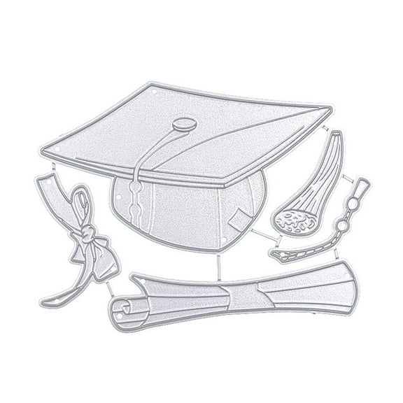 COOLHOOD Graduation Metal Cutting Dies for Scrapbooking Greeting Making Bachelor Hat Die Embossing Molds