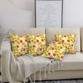 thumbnail image 7 of Throw Pillow Covers, color fruit C Soft Square Pillow Cases with Invisible Zipper for Couch Bed Sofa, Farmhouse Fall Home Decor 20"x20", 7 of 7