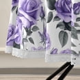 thumbnail image 5 of Rose Flowers Purple Round Tablecloth 60" Reusable Circle Table Cover Washable Table Cloth for Kitchen Dining Room Patio Wedding Party, 5 of 8