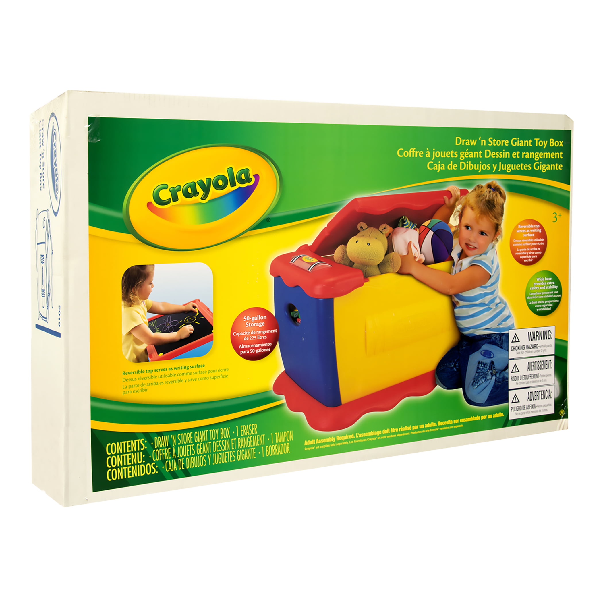 Crayola Draw N Store Giant Toy Box 
