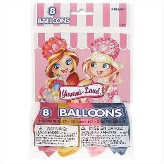 Yummi-Land Latex Balloons Party 8 Count
