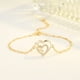 thumbnail image 2 of Moda Pulsera Corazón Longitud Ajustable Joyería Charm Pulsera Cumpleaños Sorpresa Regalo para Mujer Niñas, 2 of 7