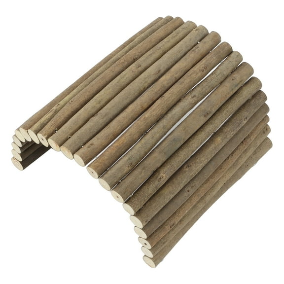 Adventure Awaits: Wooden Hamster Tunnel Bendy Bridge - Perfect for Gerbils, Guinea Pigs, Chinchillas, Ferrets, Hedgehogs, and Rats, Providing Endless Fun and Exploration! (20*30CM)