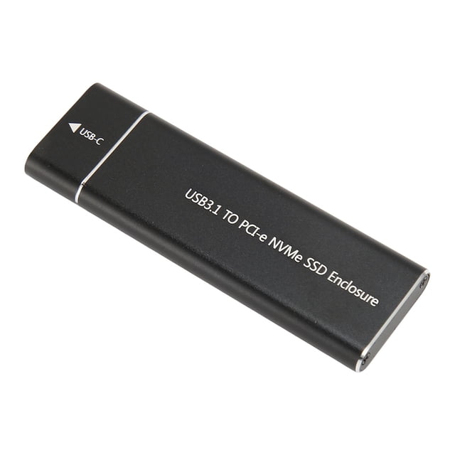 Boîtier SSD NVMe M.2, Boîtier SSD PCIe USB 3.1 Type‐C 10 Gbps pour SSD 2230 2242 Noir, Argent