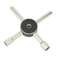 thumbnail image 3 of 4 Way Electric Control Cabinet Key, Durable Stainless Steel Cross Electric Control Cabinet Key Portable With Keyhole For RC Vehicle, 3 of 8