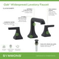 thumbnail image 6 of Symmons Slw5612pp Oak 1.0 GPM Widespread Bathroom Faucet - Black, 6 of 7