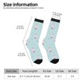 thumbnail image 2 of Fotbe Milk Tea Calcetas Largas con Estampado para Hombre y Mujer – Calcetas de Compresión Transpirables y Elásticas, Viajar y Uso Diario Talla 5-11, 2 of 6