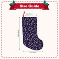 thumbnail image 3 of KLL Lavender Flowers for 18" Christmas Stocking Snowman Xmas Stocking Holiday Christmas Decoration Gifts for Family Kids, 3 of 8