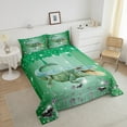 thumbnail image 4 of Crocodile Comforter Set Green Sequin Fluid Art King Bedding Set,Crystal Diamond Down Comforter Nautical Sea Animal Duvet Set,Coastal Creature Ocean Decor, 4 of 7