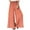 Orange-06, variant on REALiKUN Womens Plus Size Linen Pants Wide Leg Palazzo Trousers High Elastic Waist Flowy Culottes with Pockets