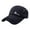 Black, variant on Grey Unisex Vintage Washed Unstructured Baseball Cap Polyester Classic Cotton Plain Hats Adjustable for Men Women Running Outdoor Activities One Size