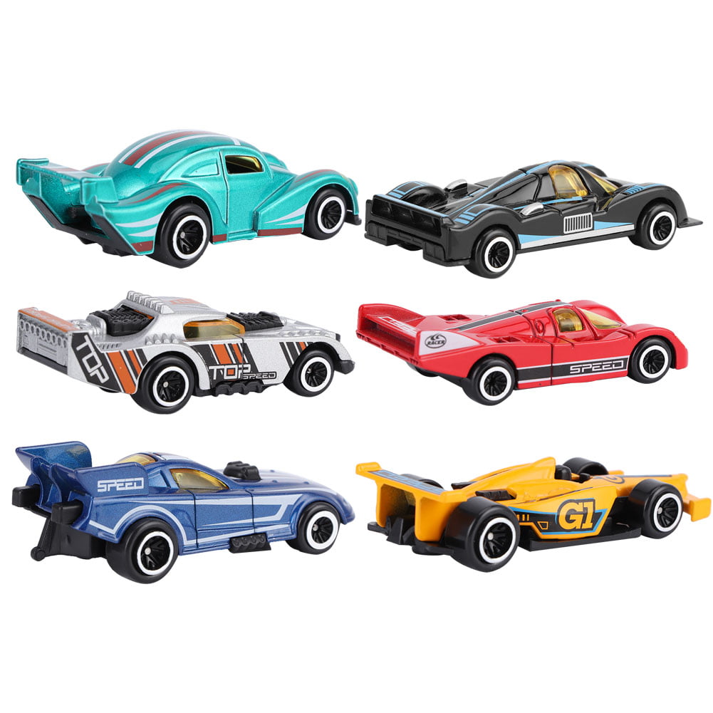 6pcs Engineering Car Girls and Boys Kids Play Car Set #1 1:64 Pull Back Die Cast Metal Car Toy Simulation Vehicle Car Model for Toddlers 