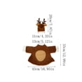 thumbnail image 3 of AZXY Christmas Porch Goose Outfits, 23 Inch Reindeer‑Themed Costume for Cement & Plastic Porch Goose Statue, Holiday Goose Clothing for Outdoor Garden Yard Lawn Patio Statue Decoration, 3 of 6