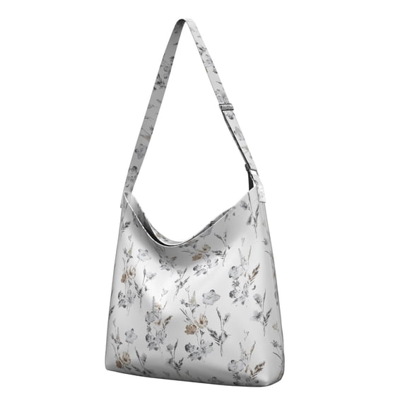 Nature Inspired Botanical Tote | Lightweight Travel Handbag | Multi-Pocket Organization
