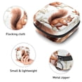 thumbnail image 3 of Squirrel Period Bag Sanitary Napkin Purse Small Coin Pouch Travel Waist Pouch Organizer Case 4.7x6.6x6.6 in Made of Velvet Cloth, Sponge, 3 of 6