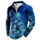 thumbnail image 1 of Pack De Playeras Para Hombre Camisa Navideña De Otoño E Invierno Para Hombre Camisa Superior Con Estampado De Árbol De Navidad En Capas Y Empalme De Colores Mixtos, 1 of 4