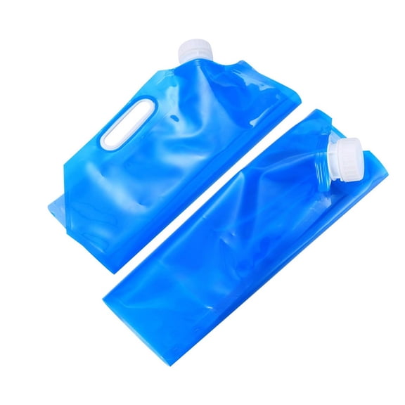 Collapsible Emergency Water Jug Container Bag, Freezable, BPA Free Plastic 5L Water Carrier Tank, Outdoor Folding Water Bag for Sport Camping Riding Mountaineer Backoacking, Food Grade