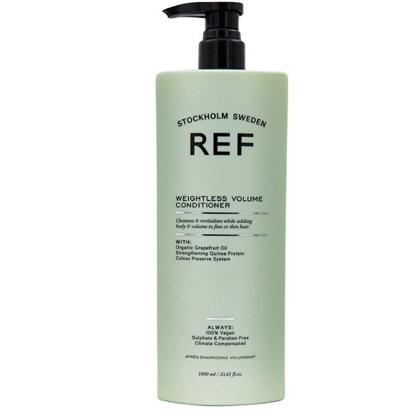 33.81 oz , REF Reference of Sweden - Weightless Volume Conditioner Hair - Pack of 1 w/ SLEEKSHOP Pin Comb