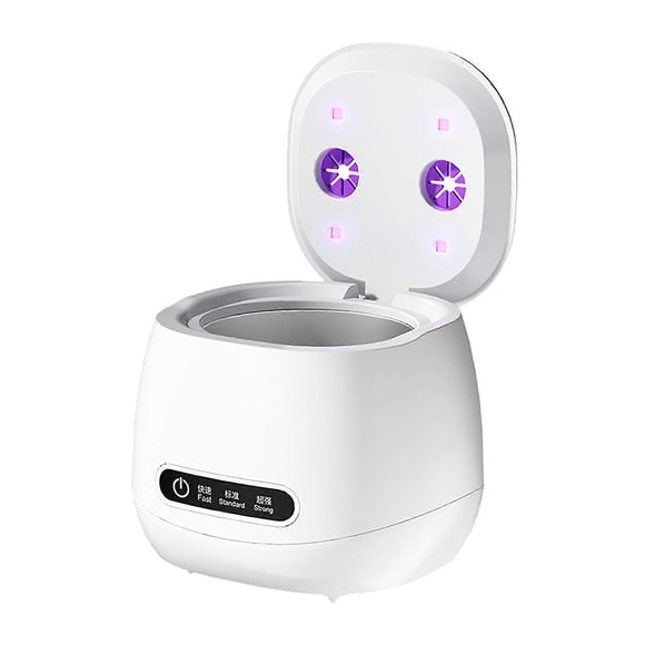 Ultrasonic Retainer Cleaner - UV Dental Cleaning Pod Machine Compatible Dentures, Aligner, Braces, Mouth Guards, Toothbrush Heads, Jewelry_Billiga Gå