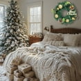 thumbnail image 2 of Decoración de múltiples escenas: adecuada para puertas de entrada o paredes de pasillos, esta corona combina perfectamente con el entorno del hogar navideño, mejorando el ambiente festivo., 2 of 6