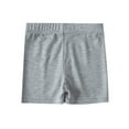 thumbnail image 1 of Kids Girls Dance Shorts Solid Color Breathable Bike Shorts Grey 6-7 Years, 1 of 4