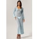 thumbnail image 4 of Vestido largo bellabarnetten Ellyson de manga larga con abertura, 4 of 6