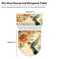 thumbnail image 5 of KUIFORTI Blossom Sunflower Toilet Cover Set of 2,Hummingbird Sunflower Print Toilet Seat Lid Cover with Elastic Edges,Sunflower Gifts for Women Toilet Tank Lid Cover Fabric Durable Toilet Topper Cap, 5 of 5