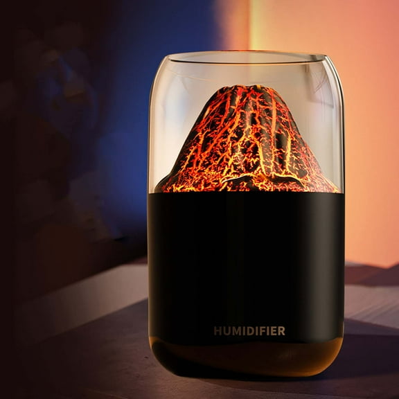 AZXY Humidifiers for Bedroom,Cool Mist Humidifiers for Home Large Room,Aromatherapy Diffuser for Car Plants Desktop,Small Flame Humidifier Quiet Clearance