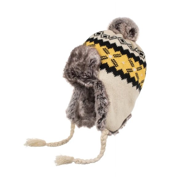 New Winter Hat Bomber Cap Hat Women Men Warm Snow Hat with Fur Pompom Windproof Knitting Earflap Trapper Girl Outdoor Cap Gift (khaki,56-58cm)